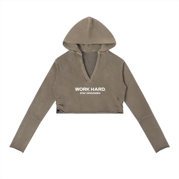 Vintage Washed Raw Edge Hoodie