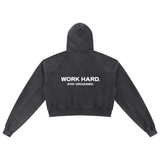 Snow Washed Cropped Hoodie