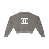 Vintage Washed Cropped Sweatshirt