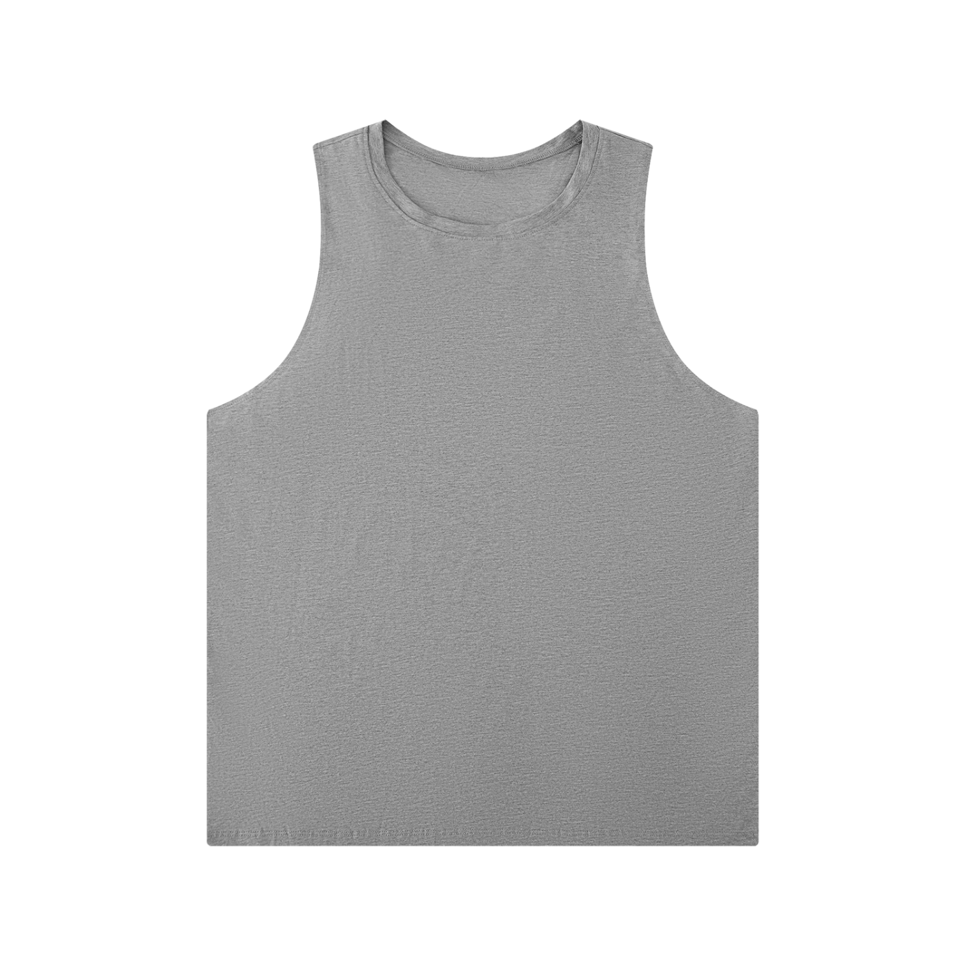 Men's Solid Color Crewneck Tank Top Secondary image