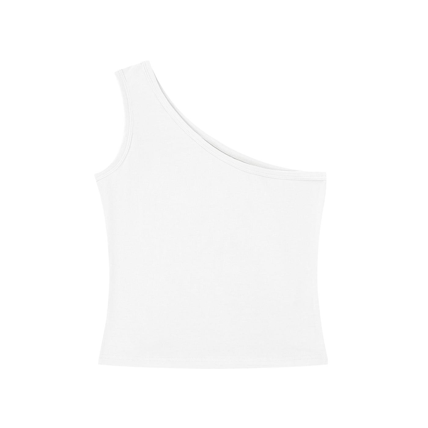 Women's One-Shoulder Crop T-Shirt Secondary image