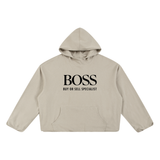 Boxy Gather-Hem Hoodie