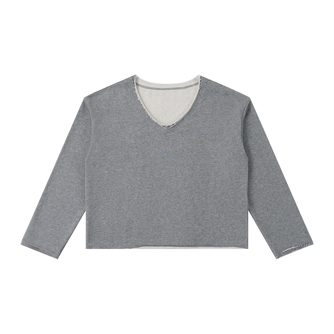 Women's Raw Hem Long Sleeve T-Shirt Secondary image