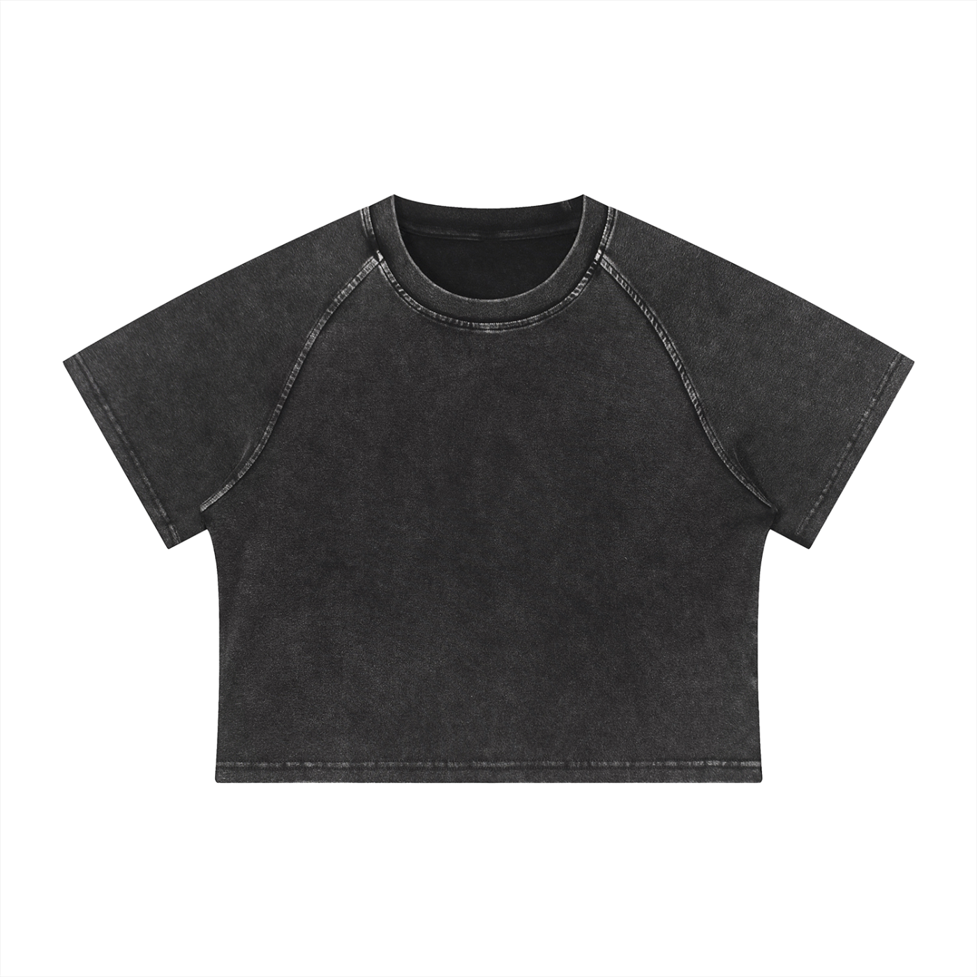 Women's Mineral Wash Raglan Crop T-Shirt Secondary image