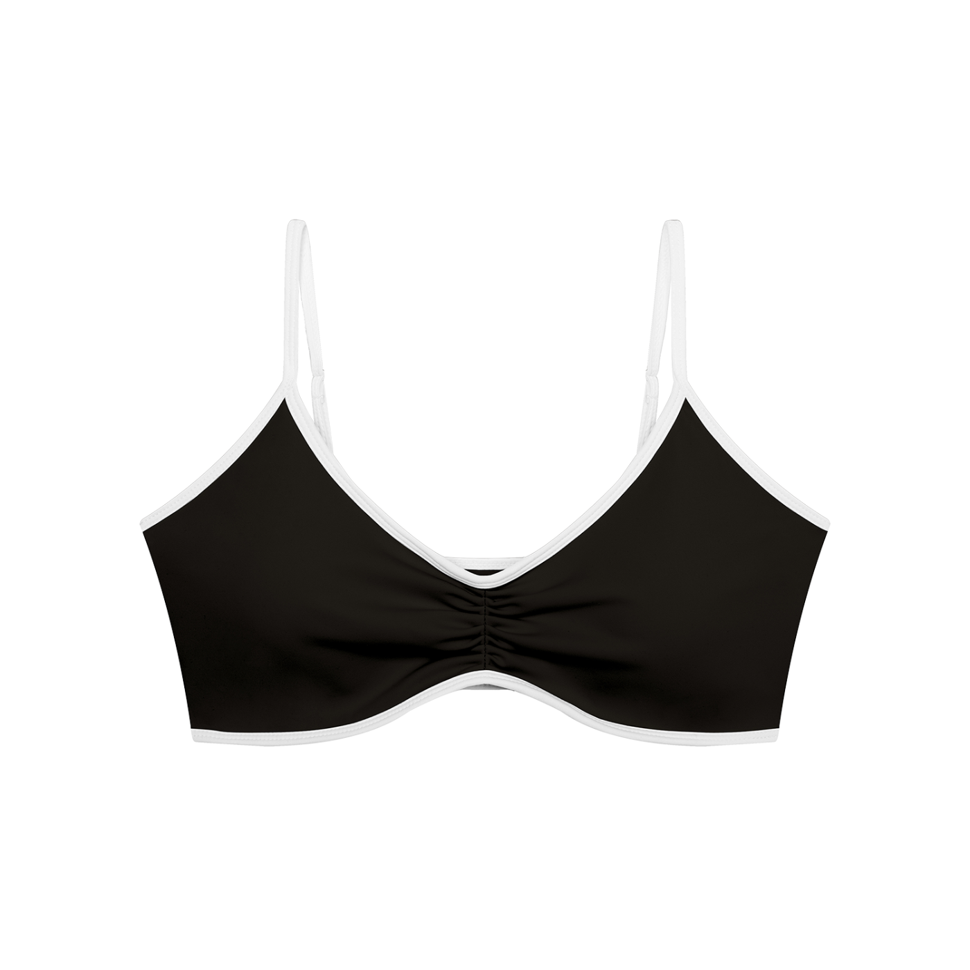 Women's Color Block Ruched V-Neck Sports Bra Secondary image