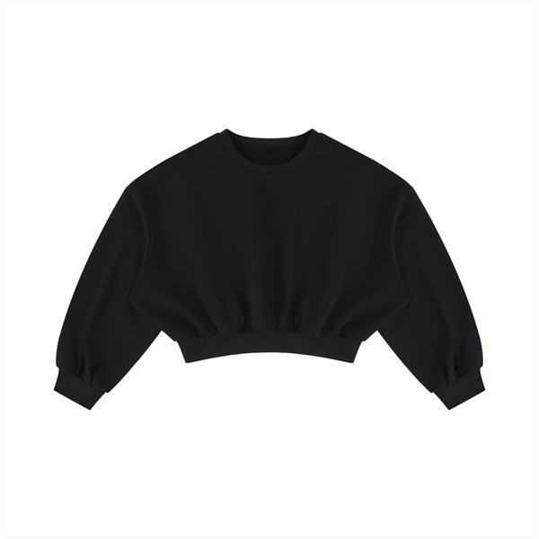 Women's Boxy Cropped Crewneck Sweatshirt