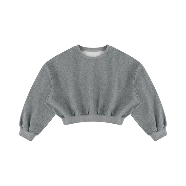 Women's Boxy Cropped Crewneck Sweatshirt
