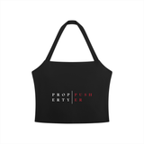 Women's Halter Crop Sports Bra