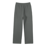 Unisex Solid Color Fleece Straight Leg Pants