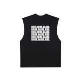 Raw Edge Cotton Tank Top