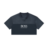 Women’s Cropped Paneled V-Neck Jersey