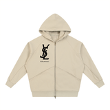 Dolman Sleeve Zip-Through Fleece  Hoodie
