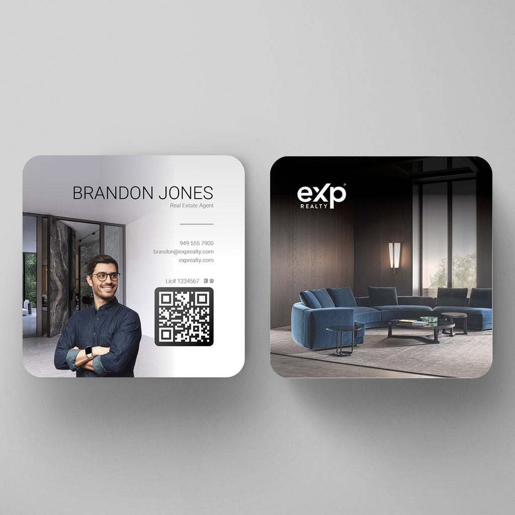 eXp Realty 3x3 Square Business Card Template 005 | Custom Design & Print