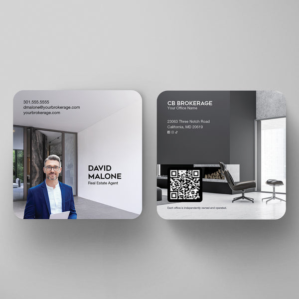 Coldwell Banker 3x3 Square Business Card Template 010 | Custom Design & Print