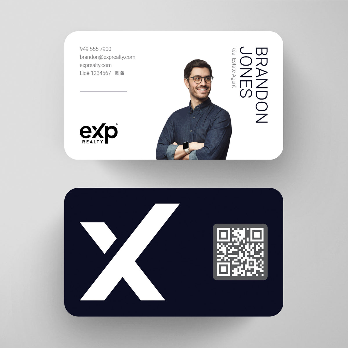 eXp Realty Business Card Template 022 | Custom Design & Print Main image