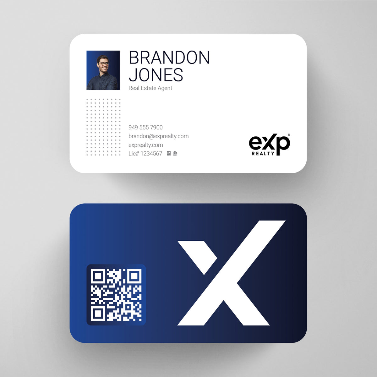 eXp Realty Business Card Template 023 | Custom Design & Print Main image