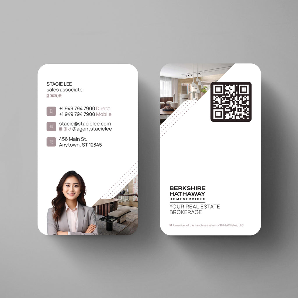 Berkshire Hathaway HomeServices Business Card Template 020 | Custom Design & Print