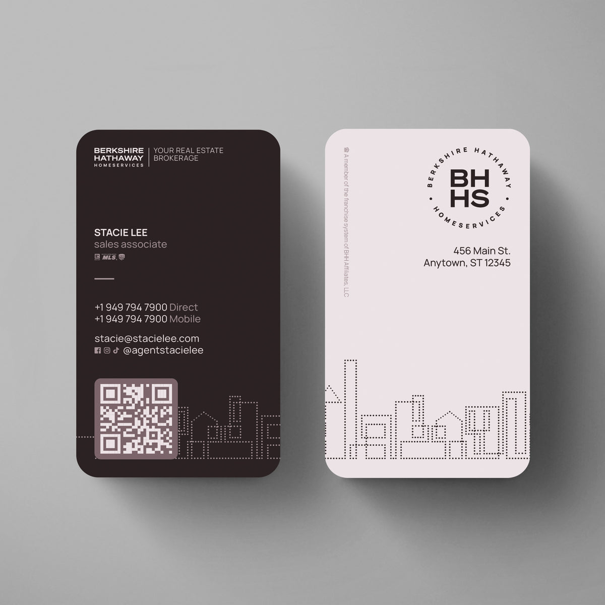 Berkshire Hathaway HomeServices Business Card Template 016 | Custom Design & Print