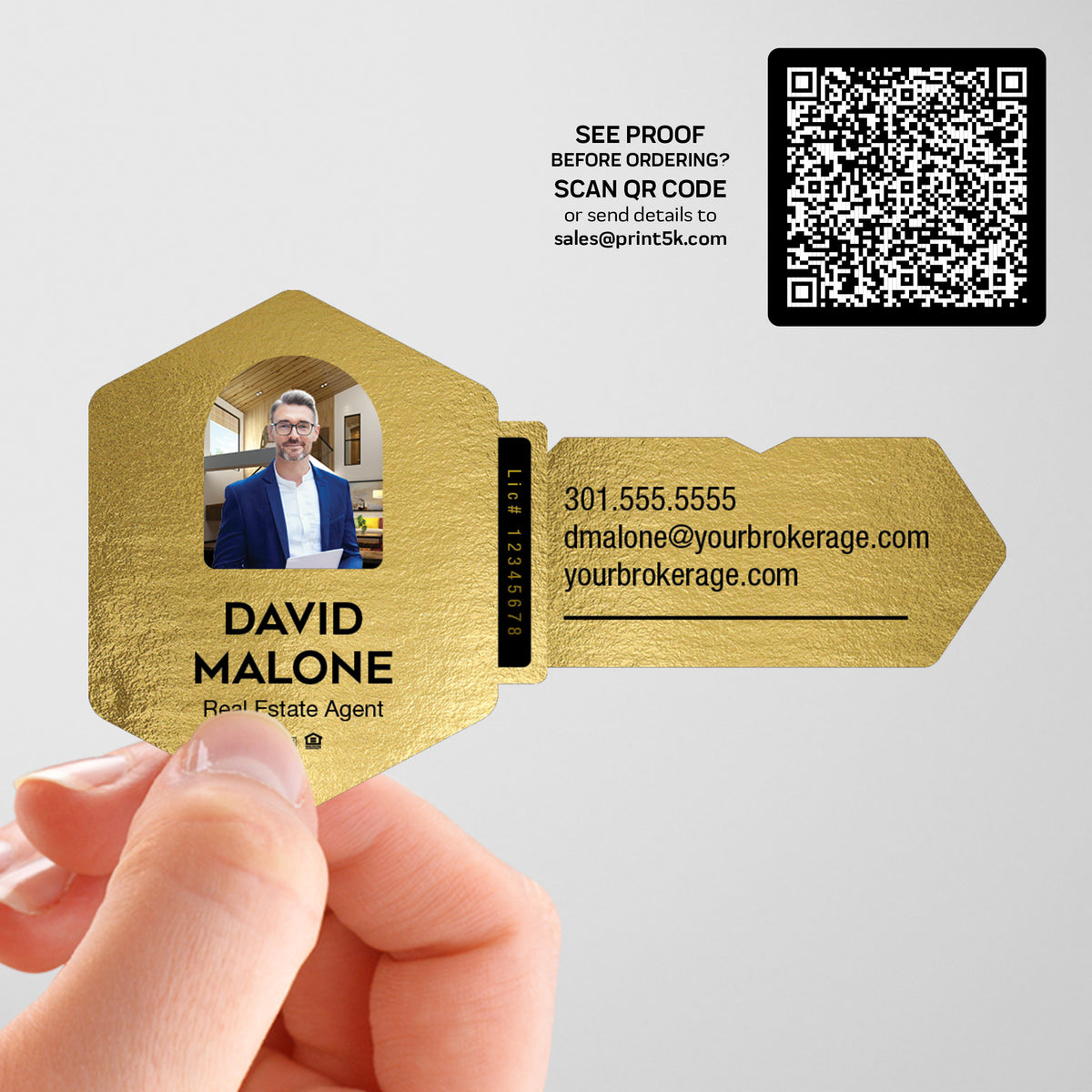 Coldwell Banker Die-Cut Business Card Template 006 | Custom Design & Print