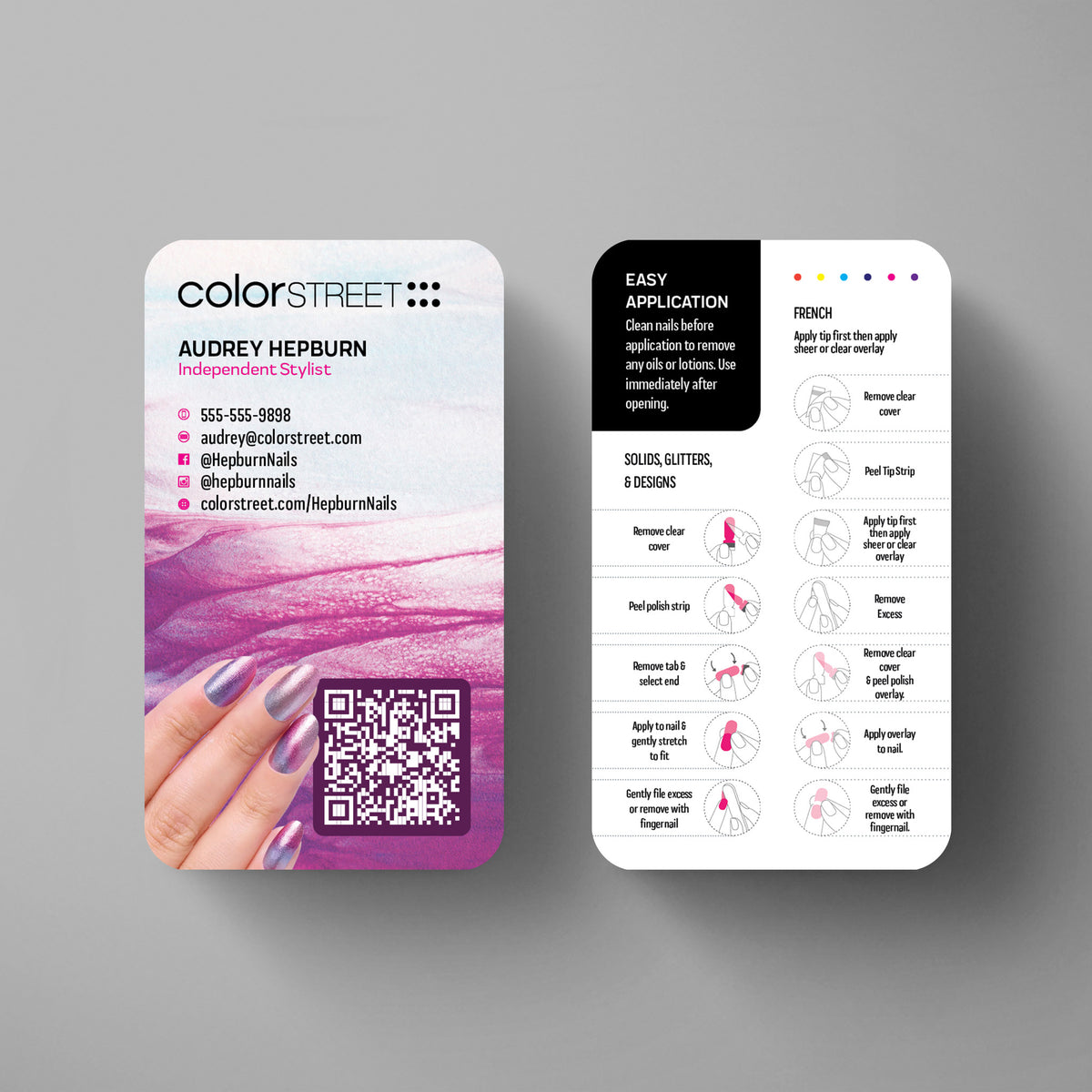 Colorstreet Business Card Template 015 | Custom Design & Print Main image
