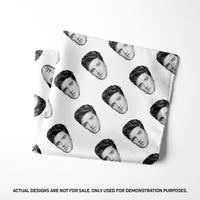 White Pattern Pocket Square