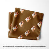 Brown Pattern Pocket Square