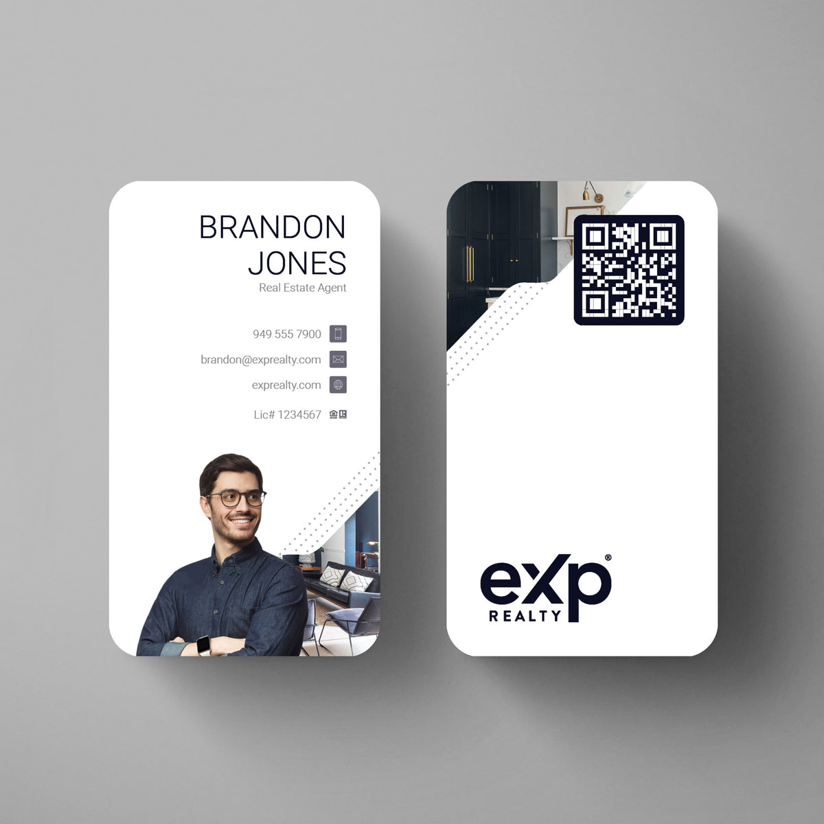 eXp Realty Business Card Template 007 | Custom Design & Print Main image
