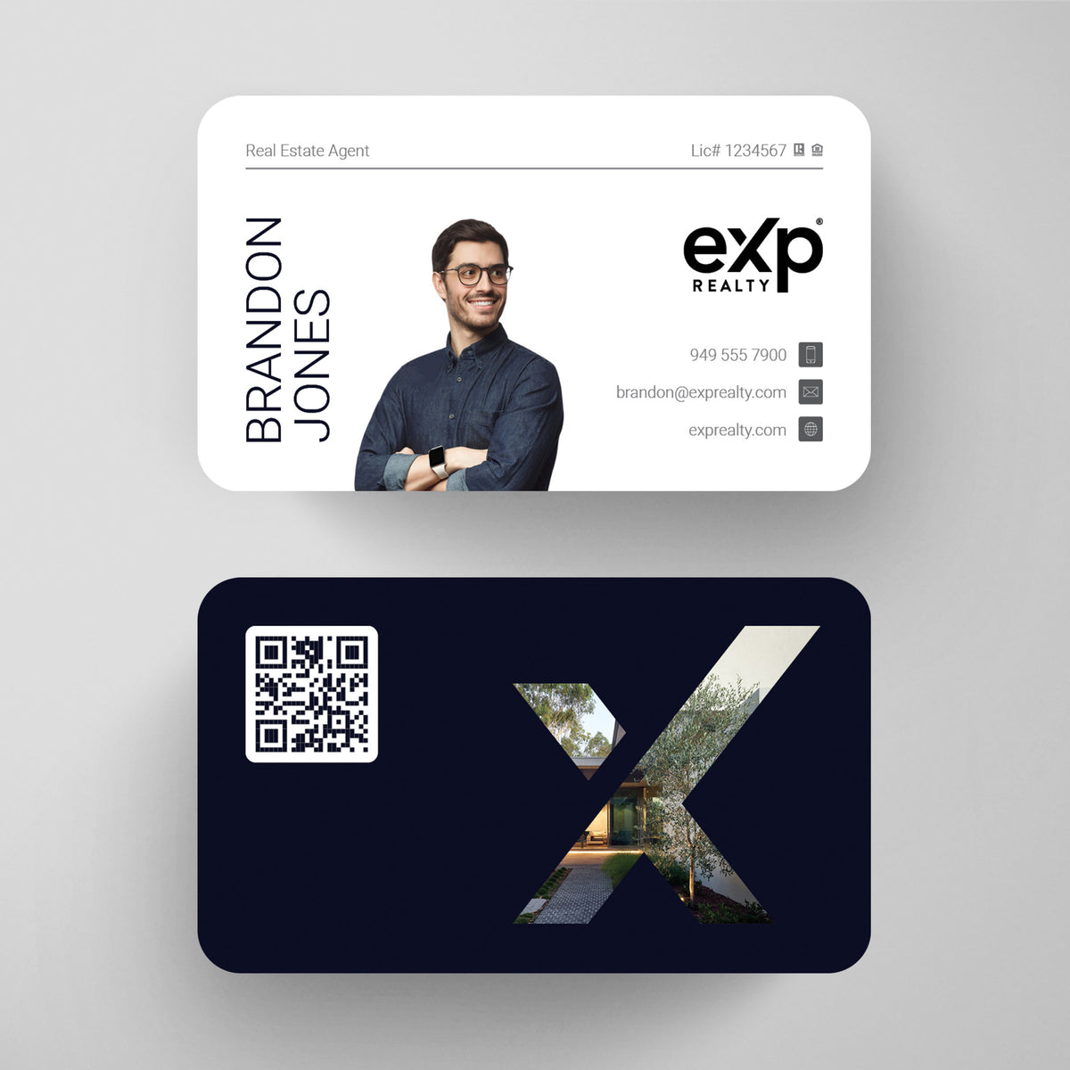 eXp Realty Business Card Template 030 | Custom Design & Print Main image