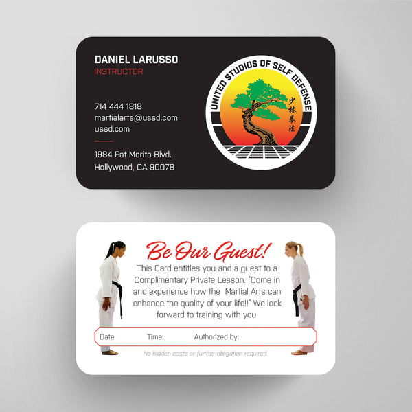United Studios of Self Defense Business Card Template 016 | Custom Design & Print