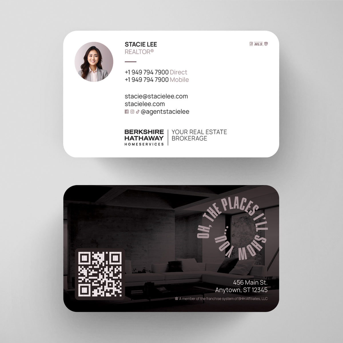 Berkshire Hathaway HomeServices Business Card Template 006 | Custom Design & Print Main image