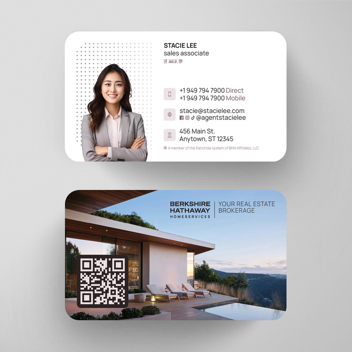 Berkshire Hathaway HomeServices Business Card Template 007 | Custom Design & Print Main image