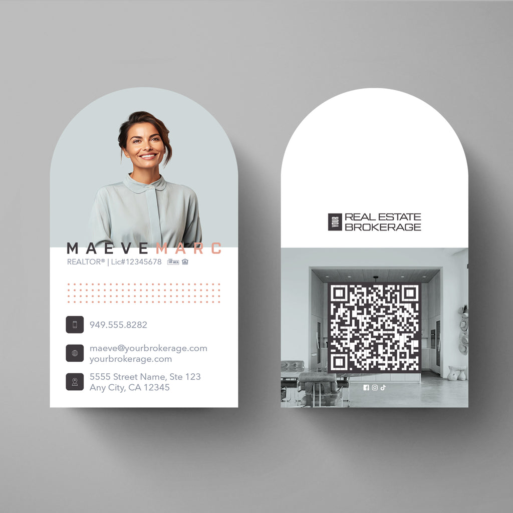 Your Brokerage Half-Circle Business Card Template 003 | Custom Design & Print
