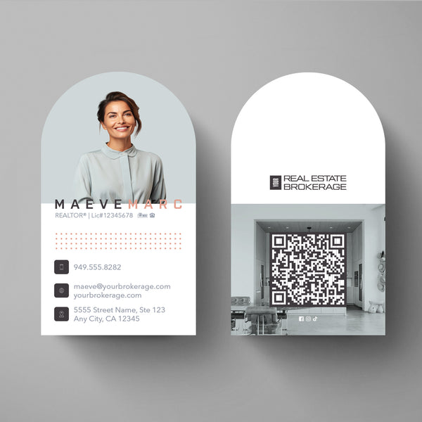 Your Brokerage Half-Circle Business Card Template 003 | Custom Design & Print