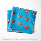 Cyan Pattern Pocket Square