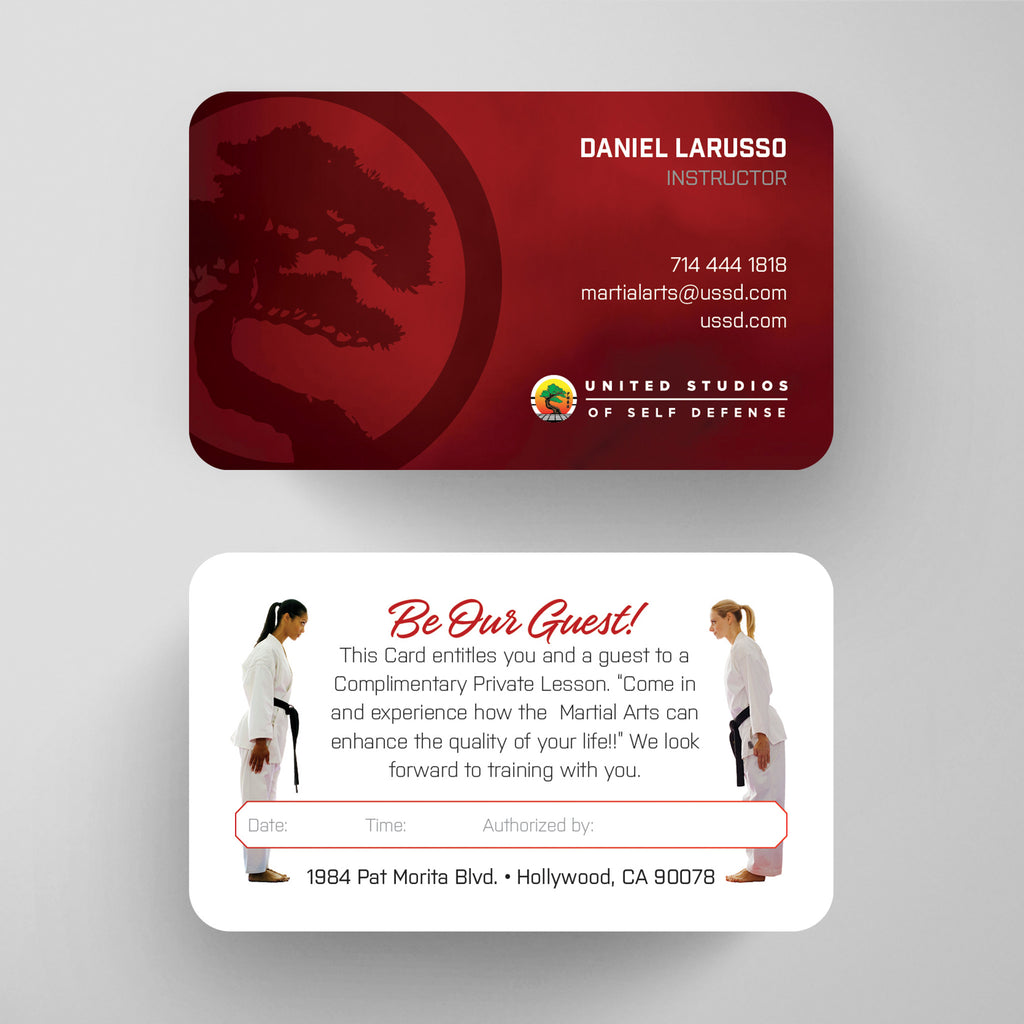 United Studios of Self Defense Business Card Template 030 | Custom Design & Print