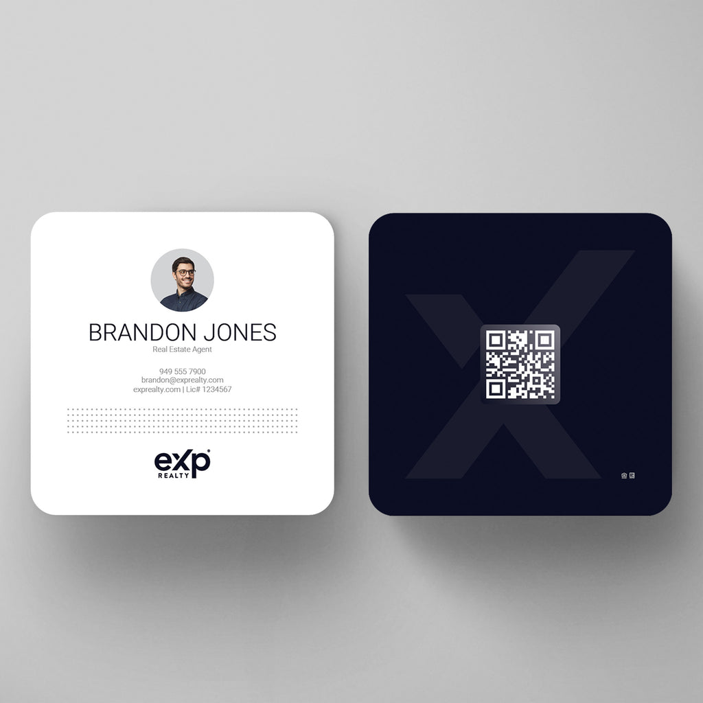 eXp Realty 3x3 Square Business Card Template 006 | Custom Design & Print