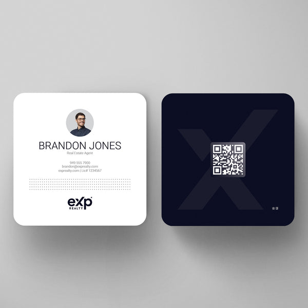 eXp Realty 3x3 Square Business Card Template 006 | Custom Design & Print