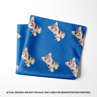 Blue Pattern Pocket Square