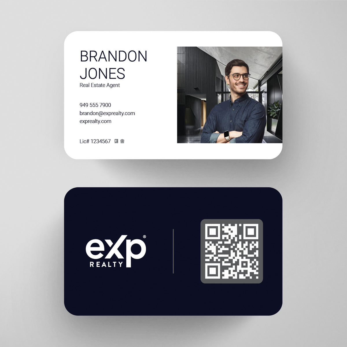 eXp Realty Business Card Template 016 | Custom Design & Print Main image