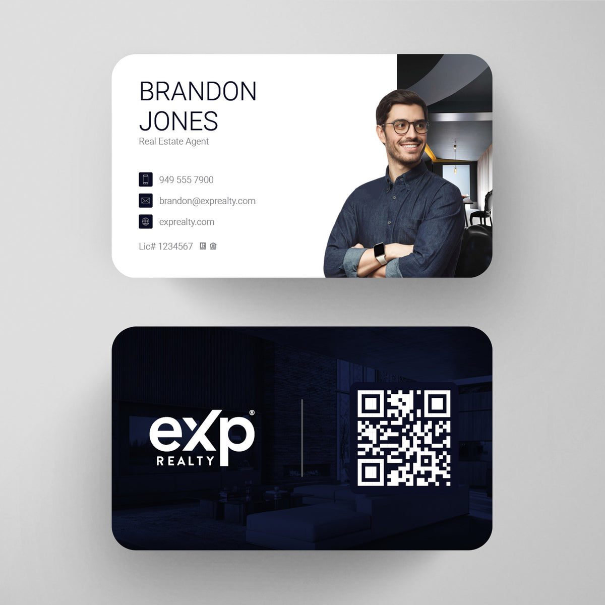 eXp Realty Business Card Template 017 | Custom Design & Print Main image