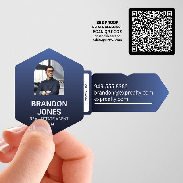 eXp Realty Die-Cut Business Card Template 007 | Custom Design & Print