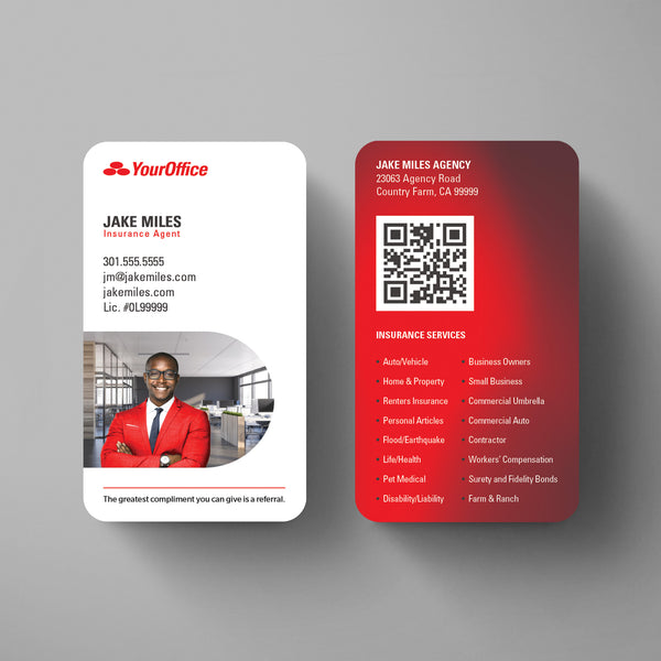 State Farm Insurance Business Card Template 023 | Custom Design & Print