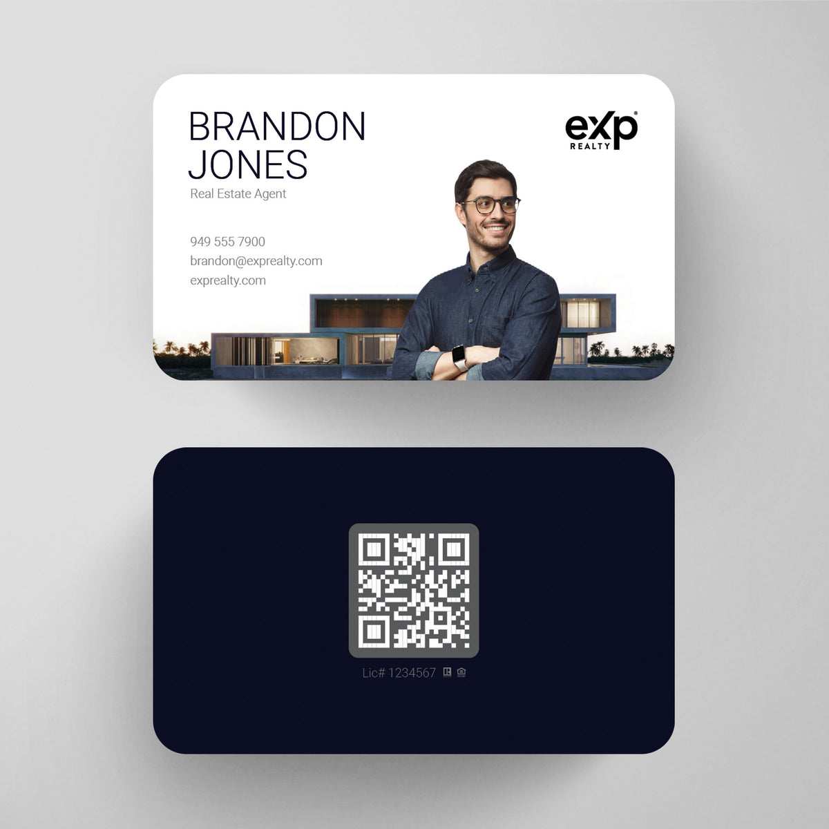 eXp Realty Business Card Template 020 | Custom Design & Print Main image