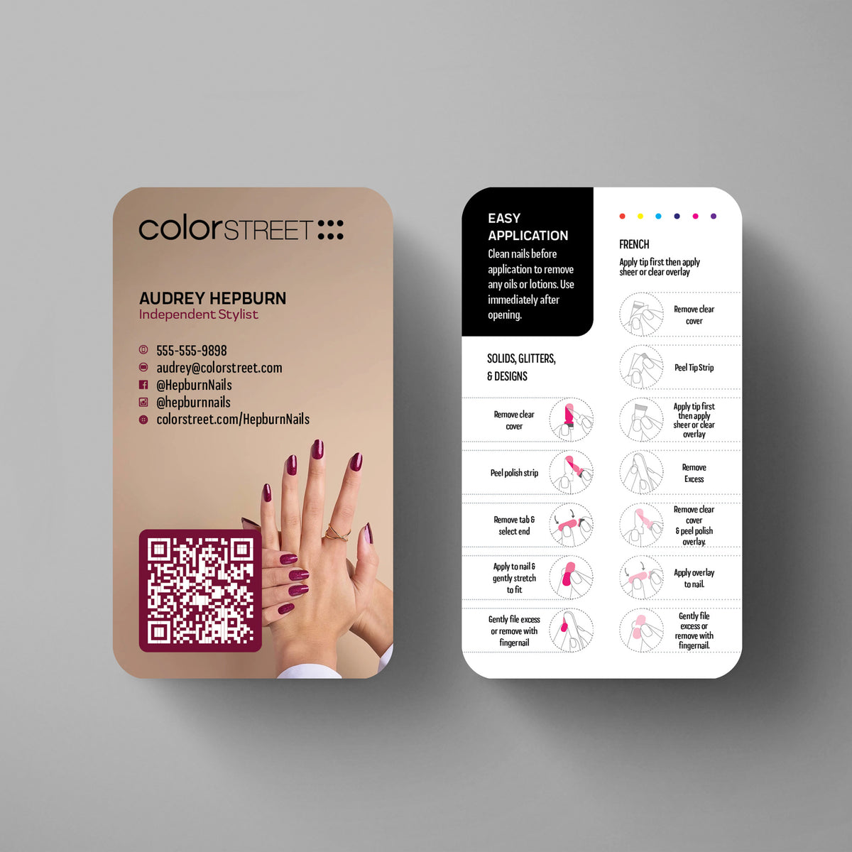 Colorstreet Business Card Template 011 | Custom Design & Print Main image