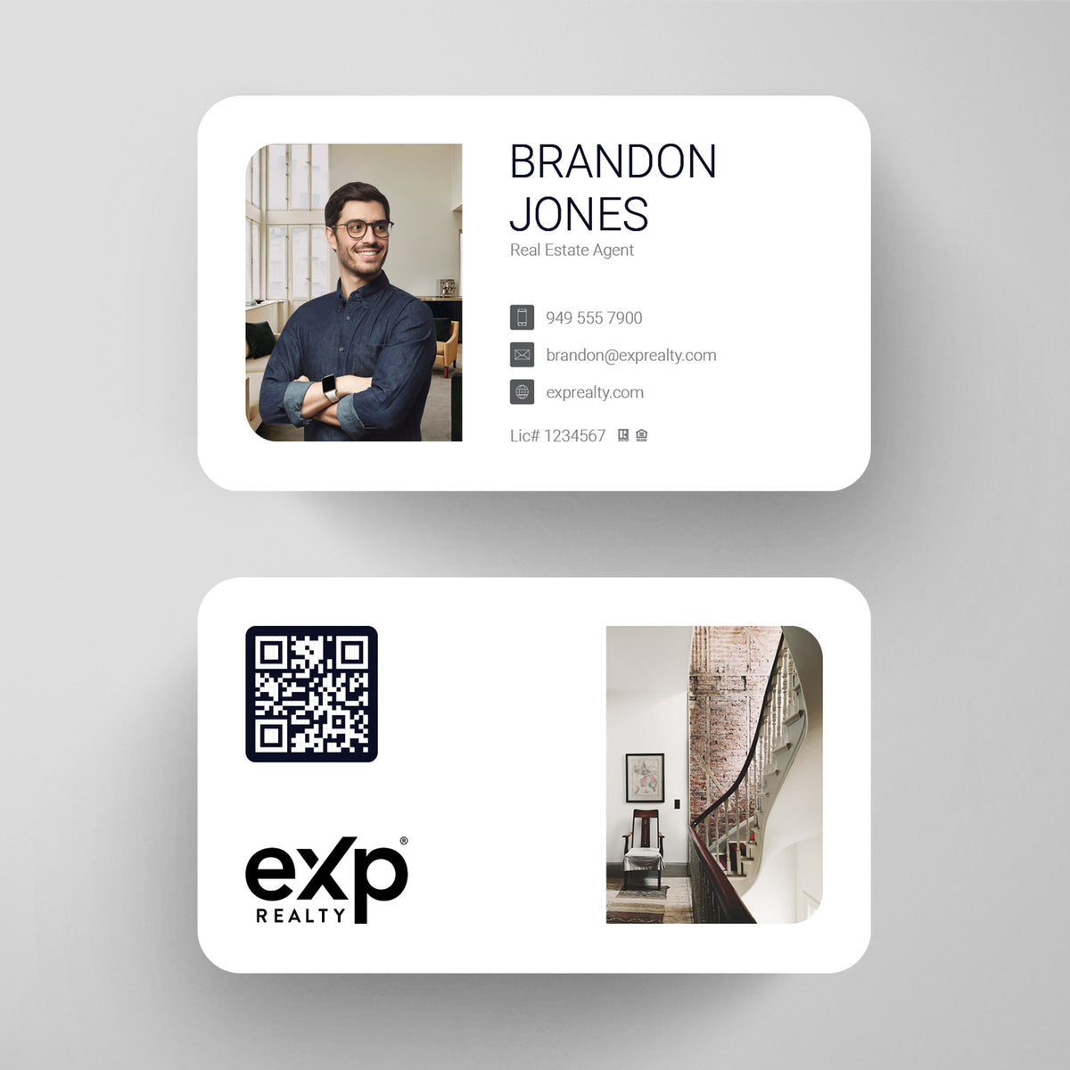 eXp Realty Business Card Template 018 | Custom Design & Print Main image
