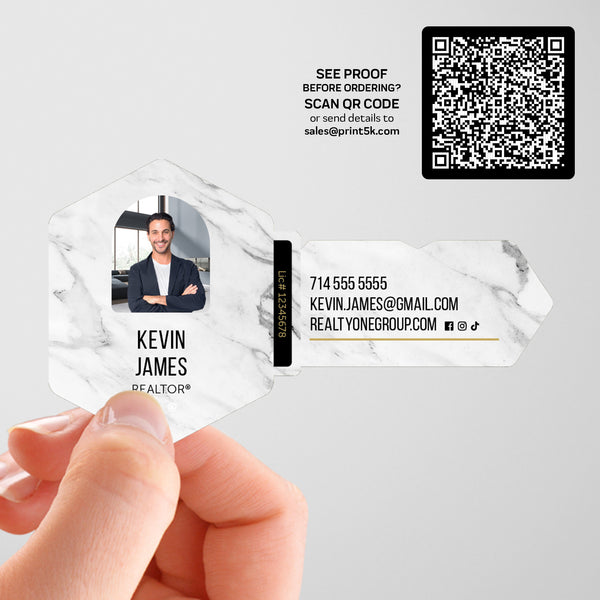 Realty ONE Group Die-Cut Business Card Template 006 | Custom Design & Print