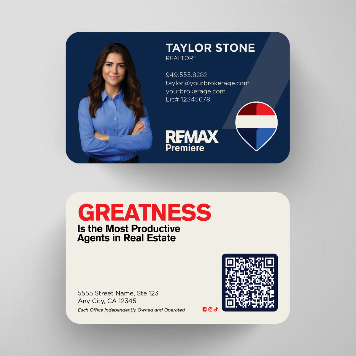 RE/MAX Business Card Template 003 | Custom Design & Print Main image