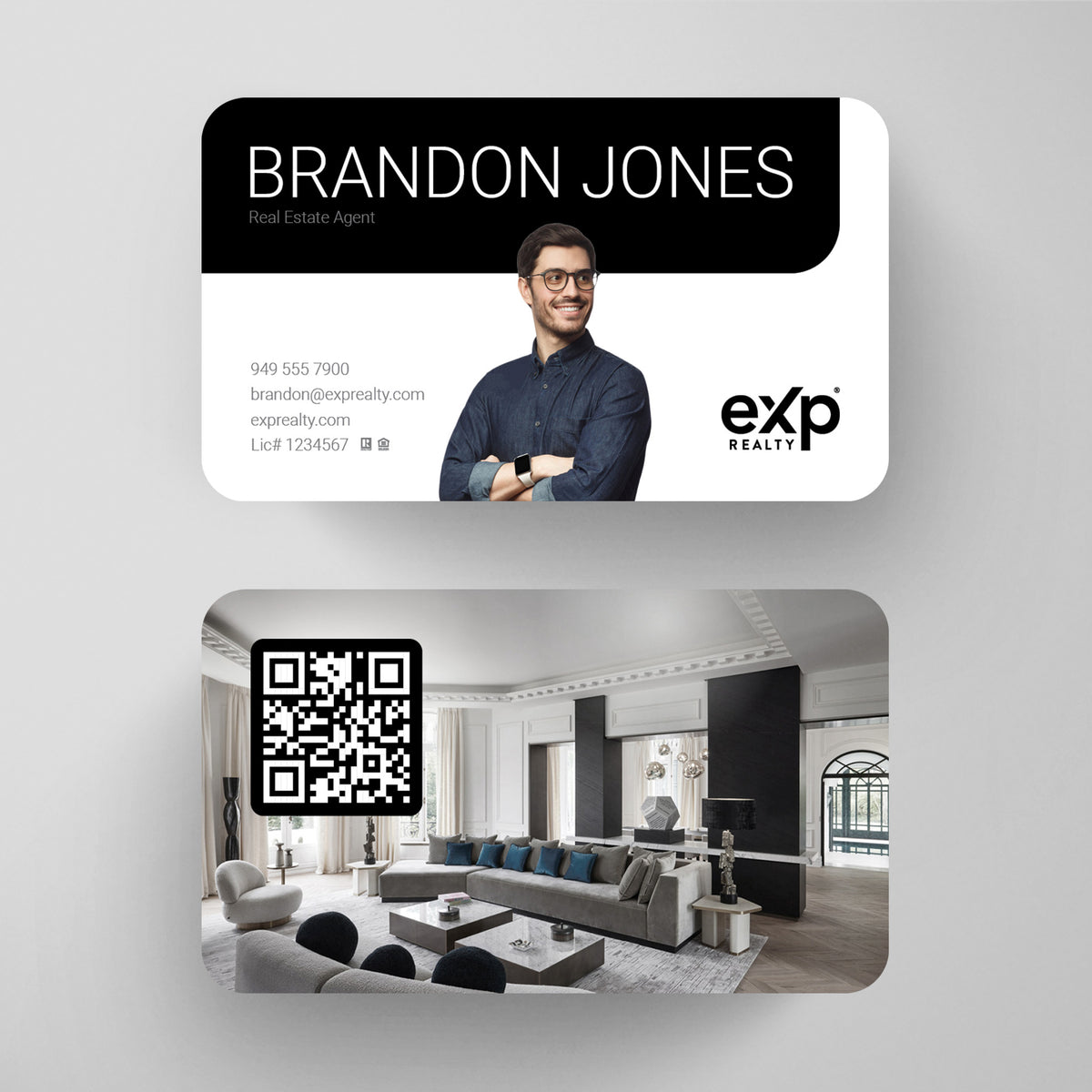 eXp Realty Business Card Template 026 | Custom Design & Print Main image