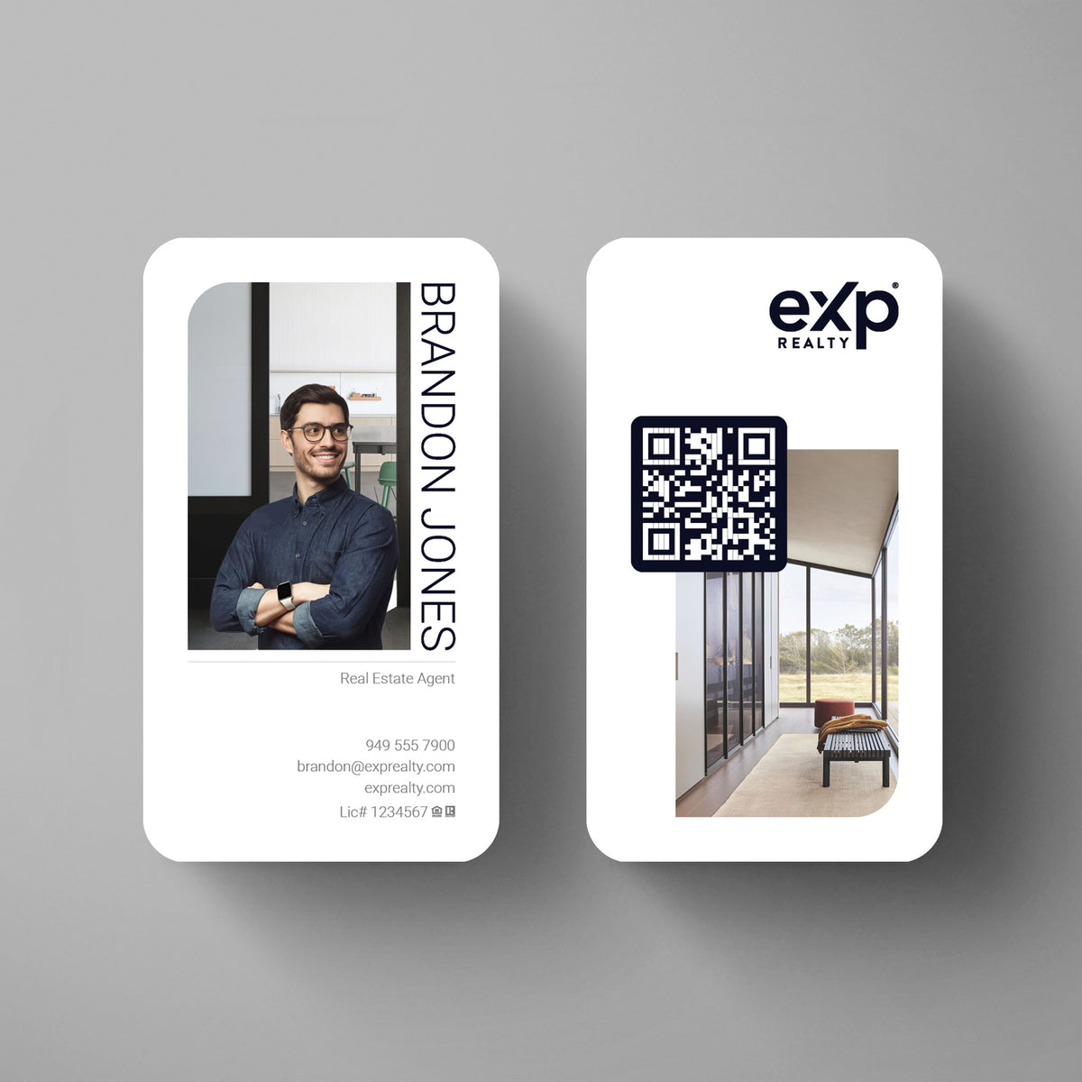 eXp Realty Business Card Template 011 | Custom Design & Print Main image