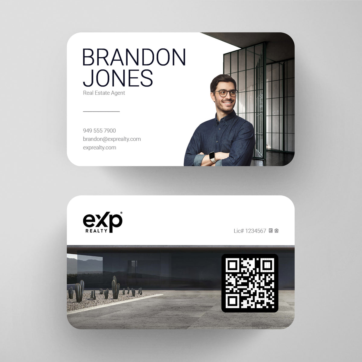 eXp Realty Business Card Template 027 | Custom Design & Print Main image